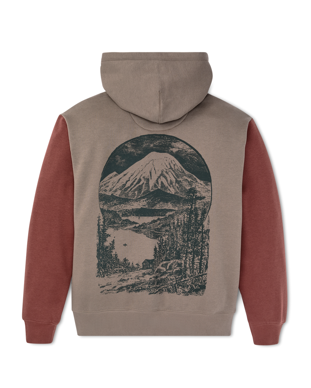 Valley Graphic Hoodie - Hawk Brown