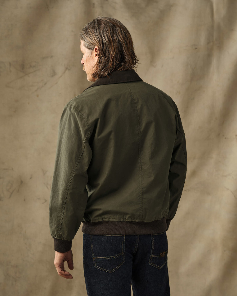 Cover Cloth Bomber Jacket - Marsh Olive