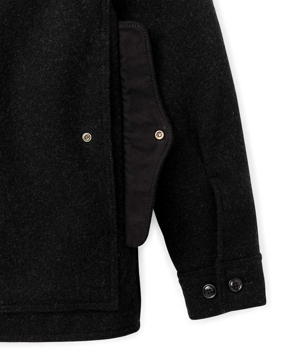 Mackinaw Wool Cruiser Jacket - Charcoal