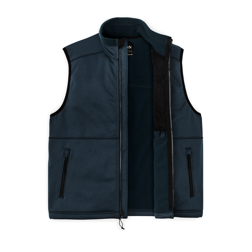Alternate view of the Filson Granite Spire Fleece Vest - Service Blue