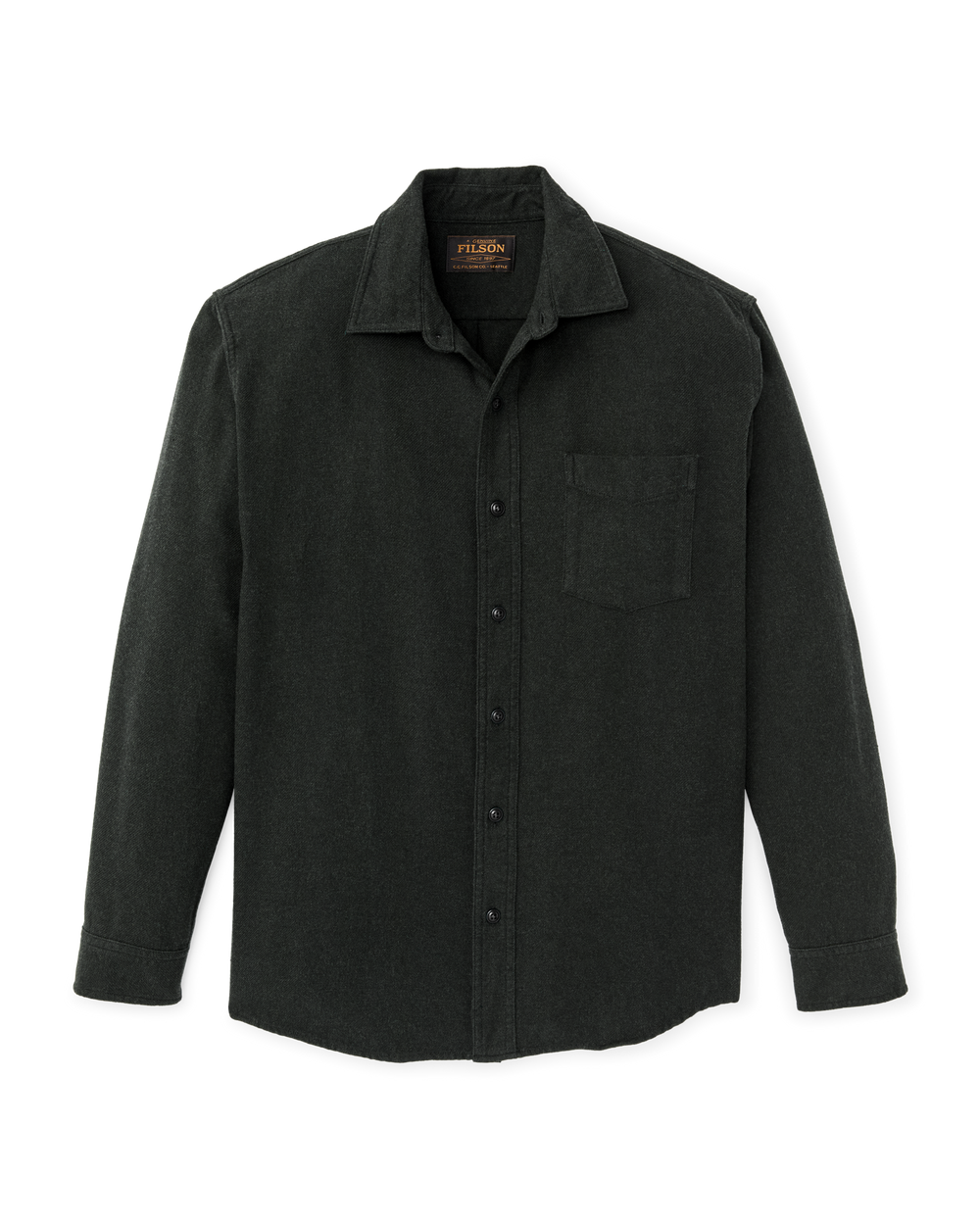 Rustic Flannel Shirt - Dark Moss Heather