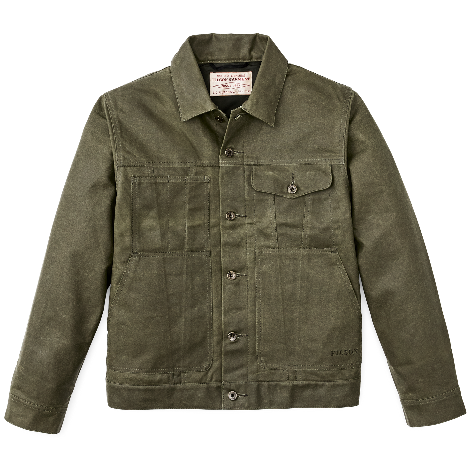 Tin Cloth Short Lined Cruiser Jacket | Filson Tin Cloth Short Lined Cruiser Jacket | Filson
