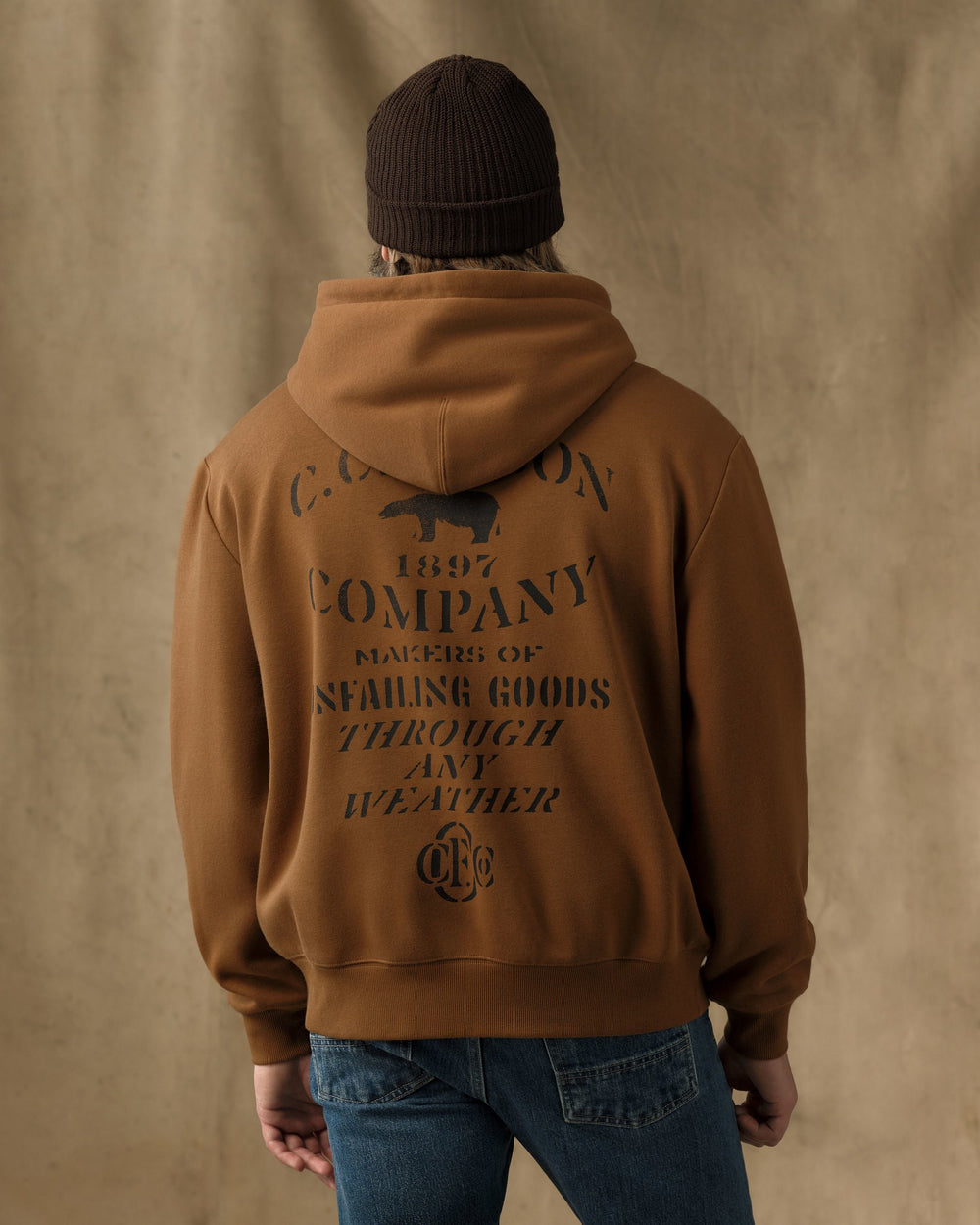 Stencil Graphic Hoodie - Whiskey