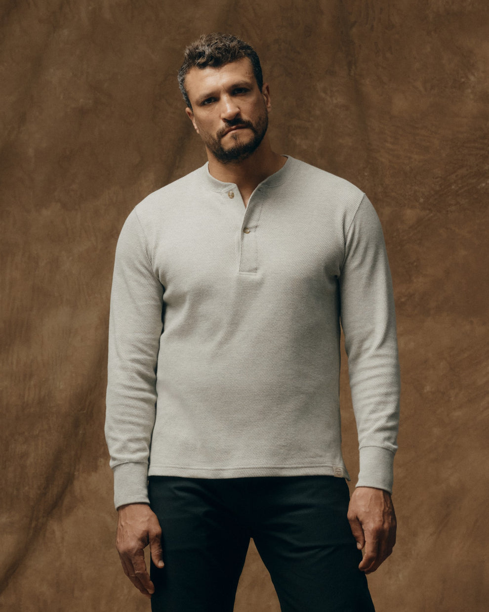Duality Waffle Knit Henley
