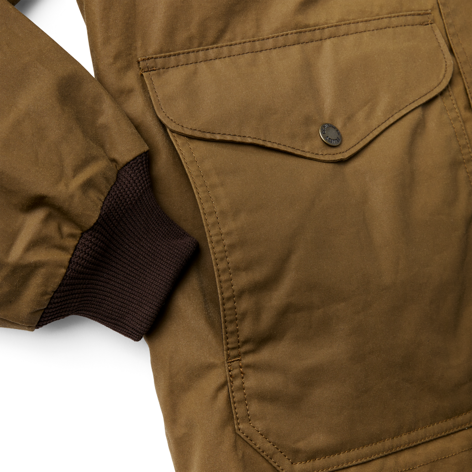 Alternate view of the Filson Aberdeen Work Jacket - Dark Tan