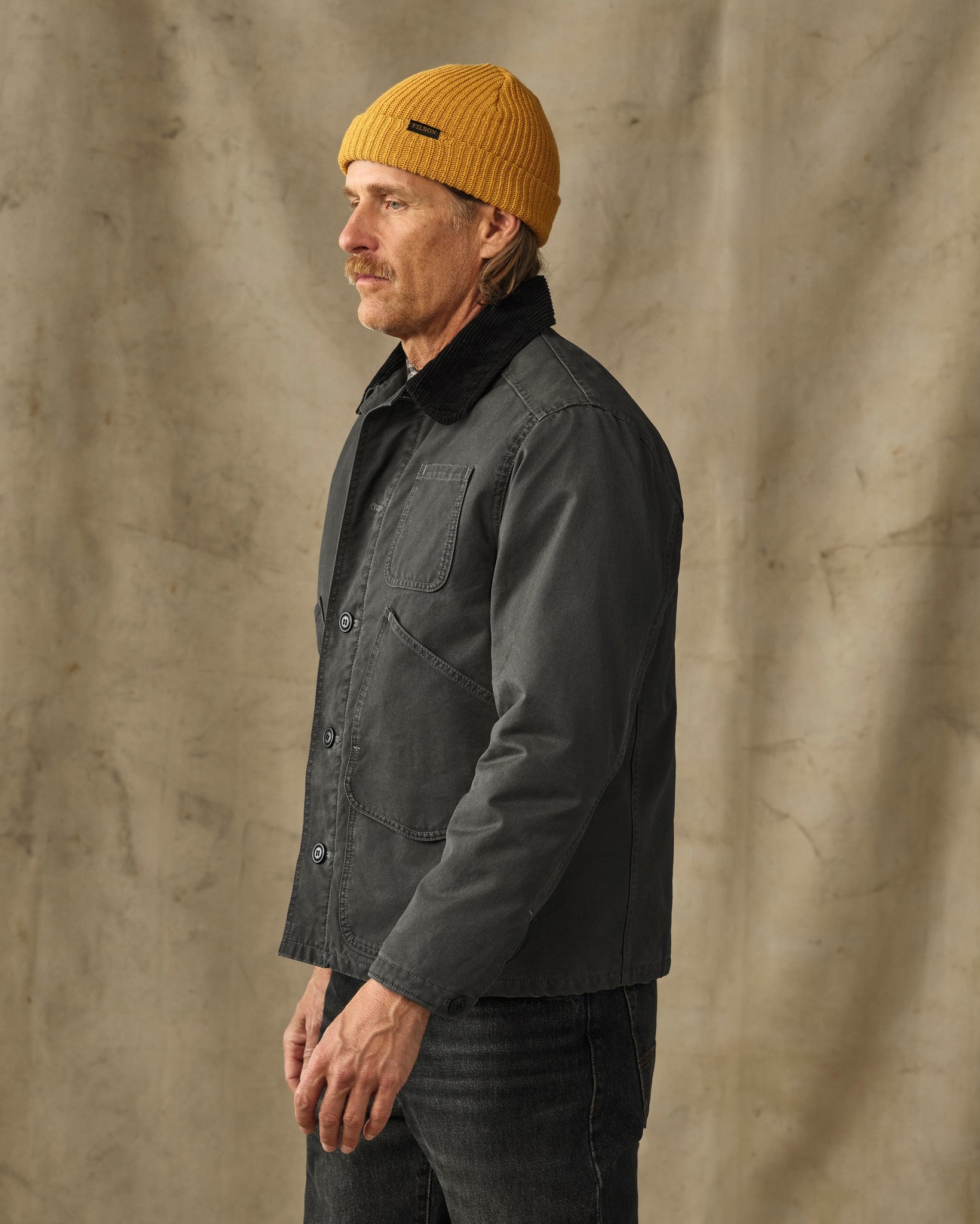 Insulated Canvas Outfitter Jacket - Peat | Filson