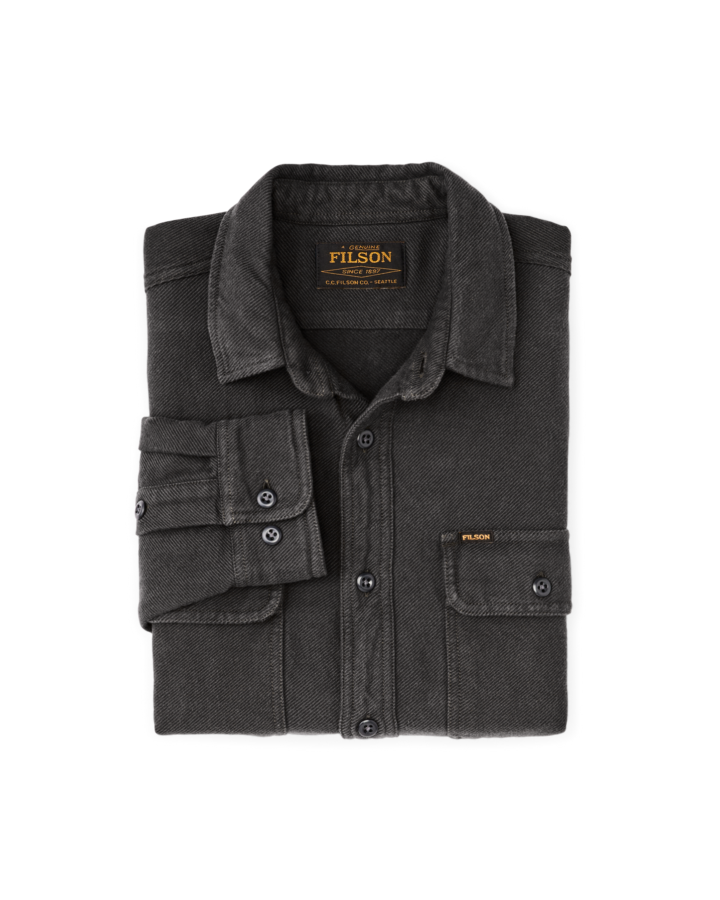 Vintage Flannel Work Shirt - Charcoal