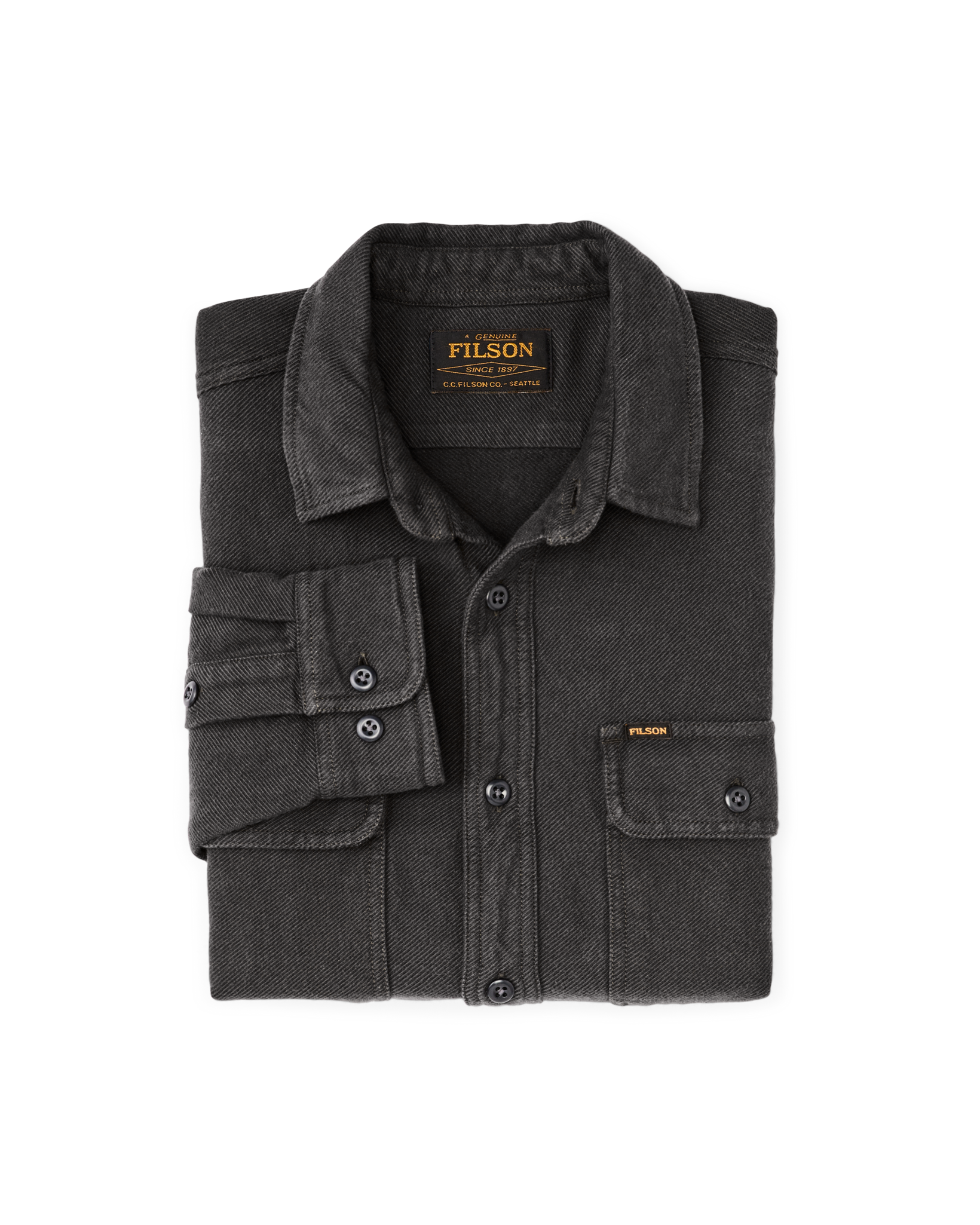Vintage Flannel Work Shirt - Charcoal