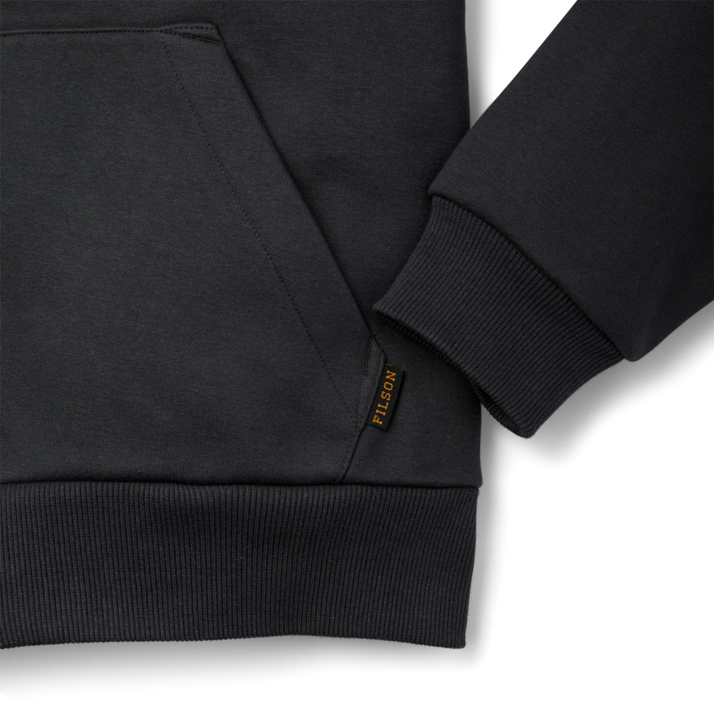 Alternate view of the Filson Prospector Full-zip Hoodie - Faded Black