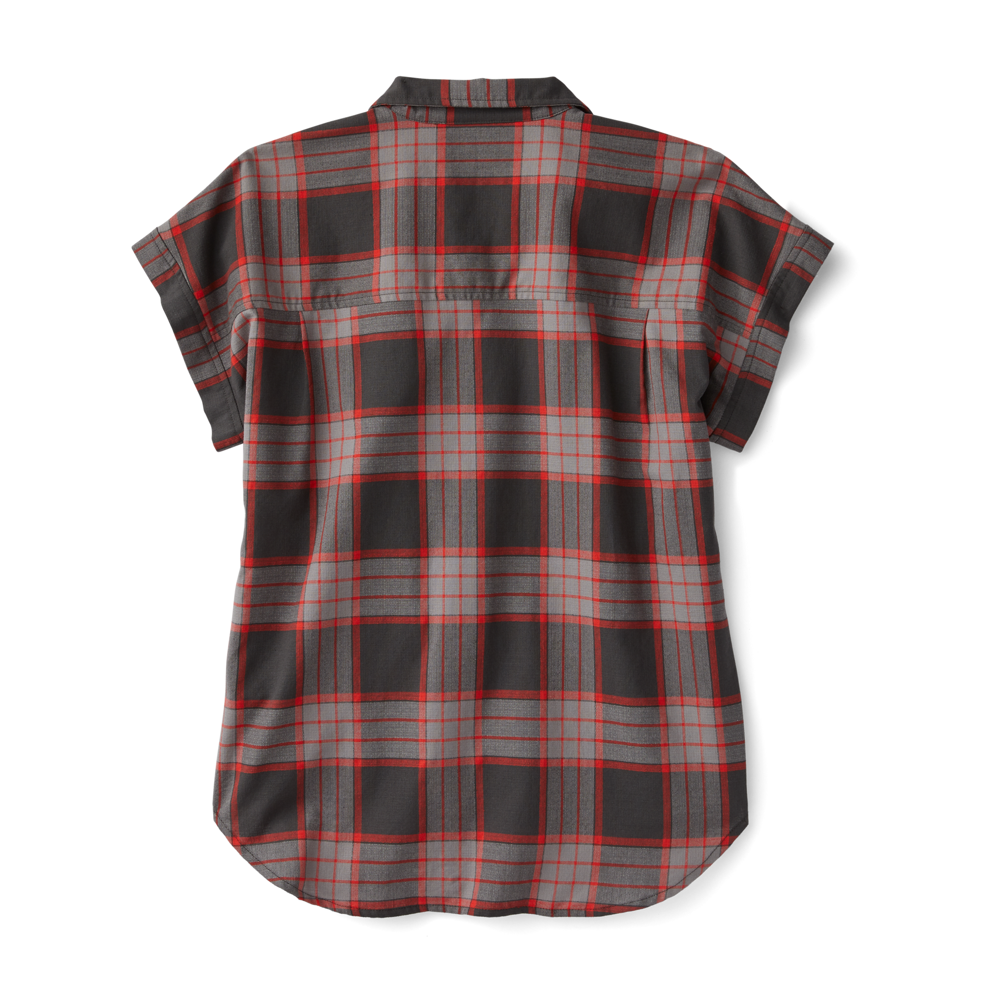 Women's Northwest Camp Shirt - Black/grey/red Plaid