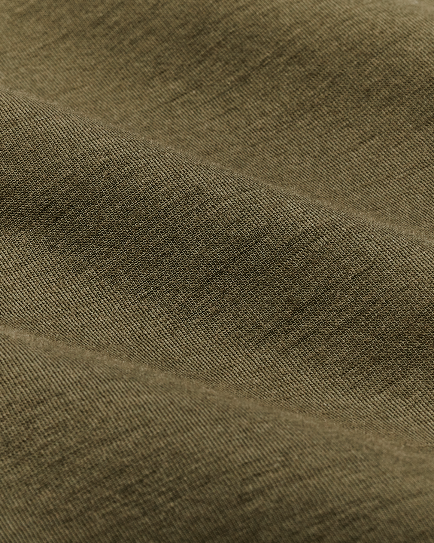 210g Merino Wool Short Sleeve Crewneck - Dark Olive