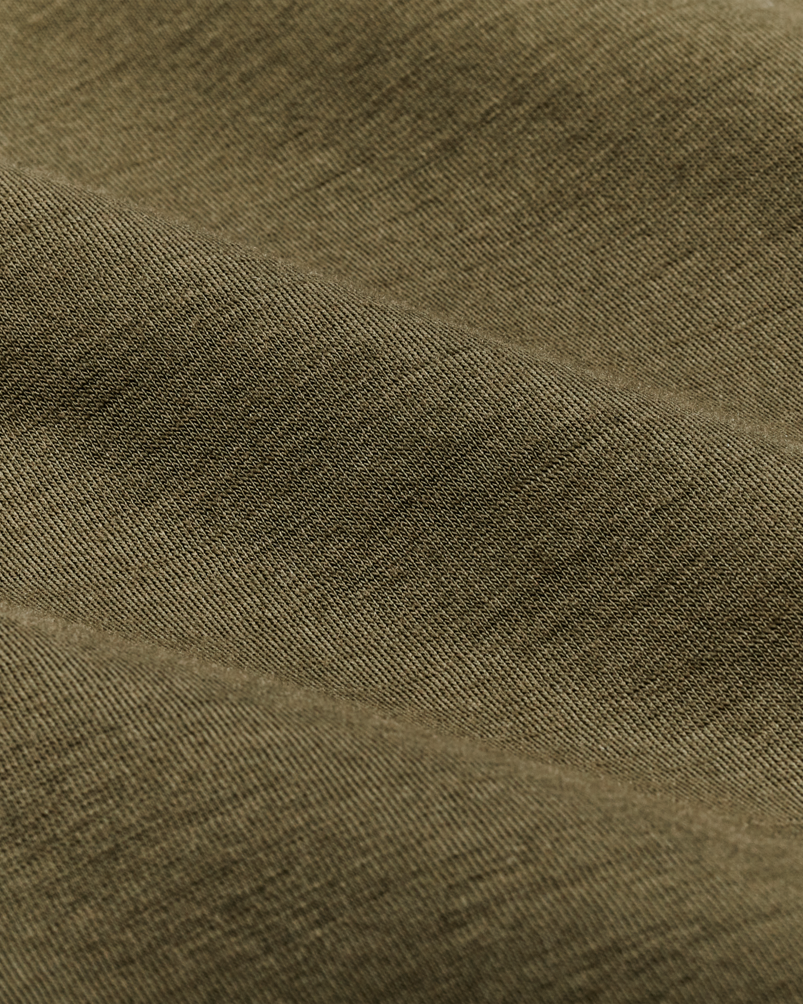 210g Merino Wool Short Sleeve Crewneck - Dark Olive