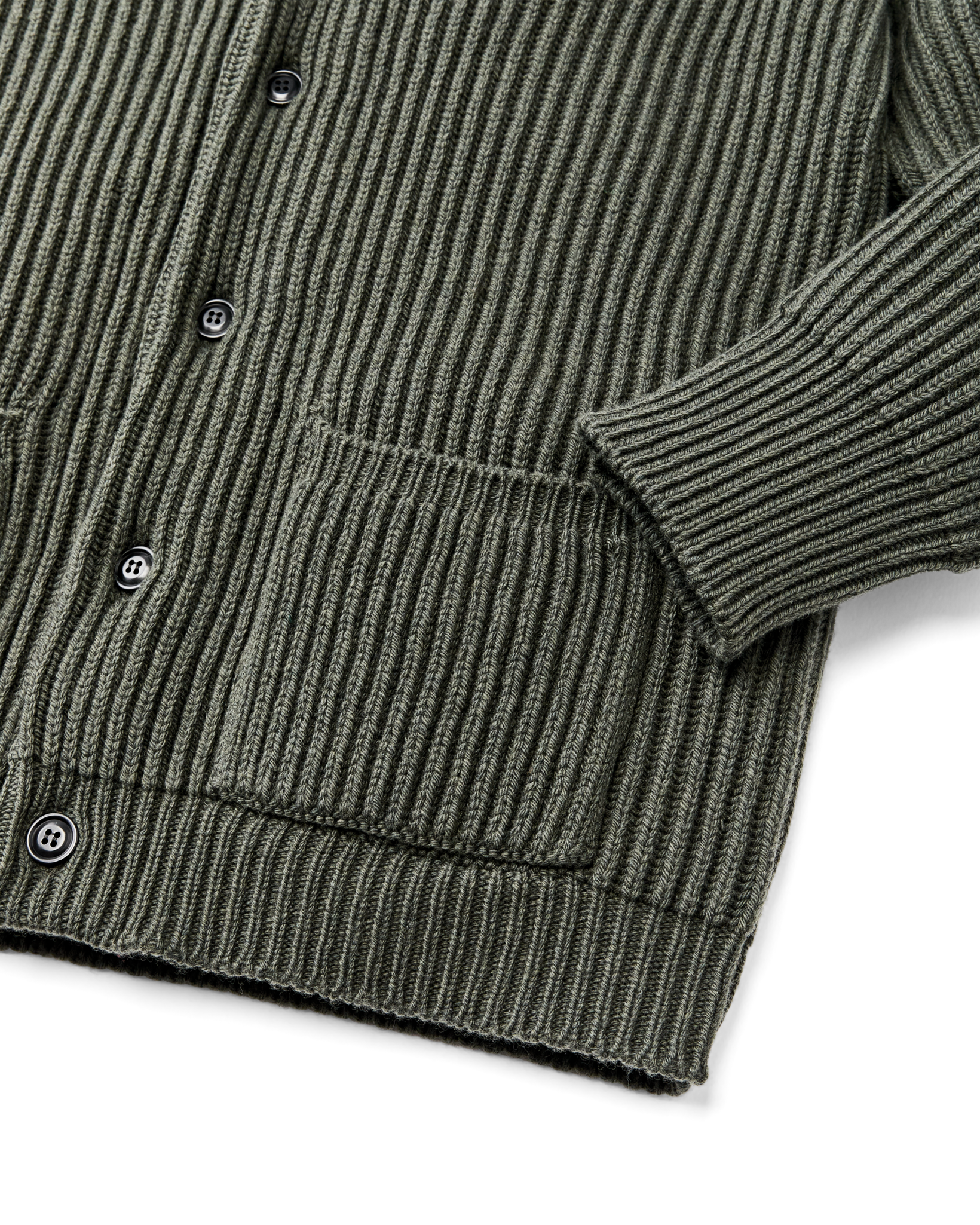 Bristol Cardigan Sweater - Forest Green Heather