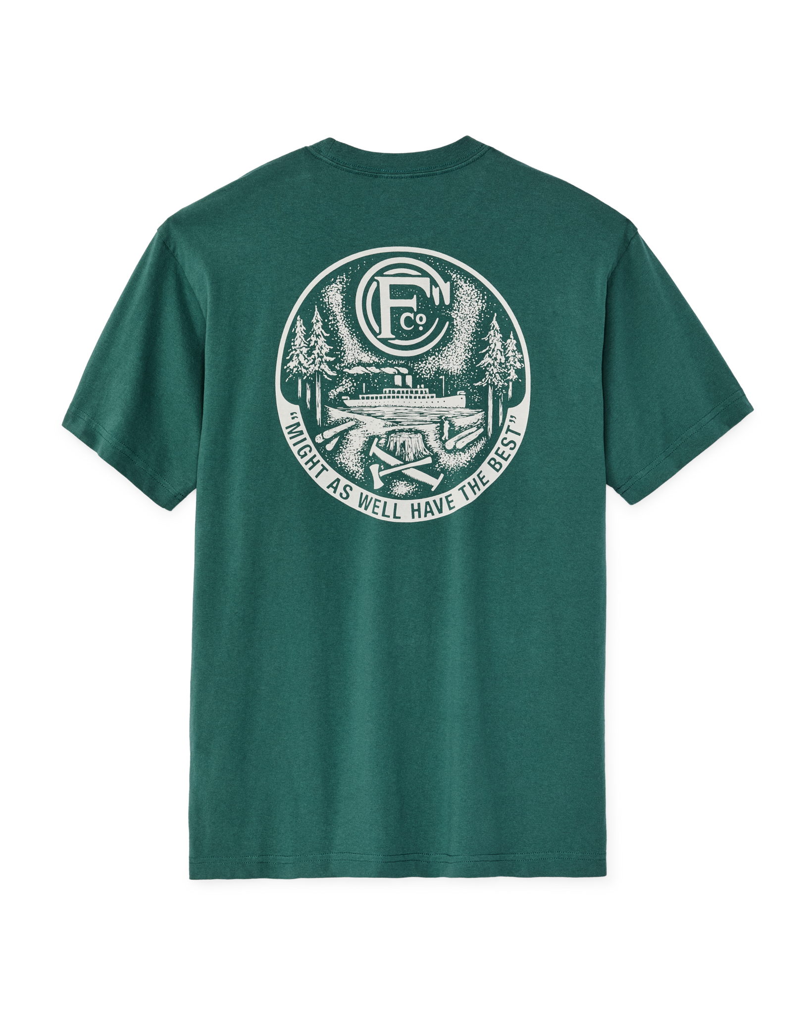 Forestry Graphic T-Shirt - Mallard Green