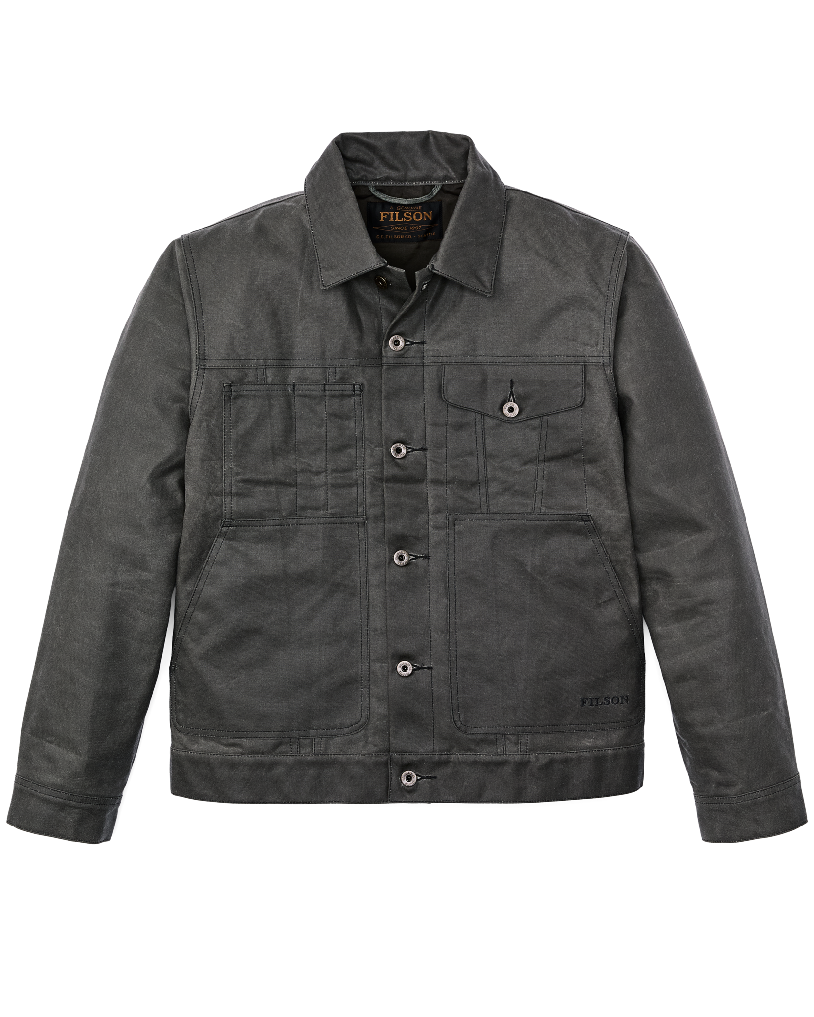 Tin Cloth Short Lined Cruiser Jacket | Filson Tin Cloth Short Lined Cruiser Jacket | Filson