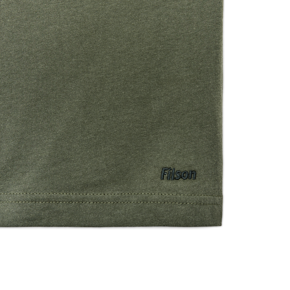 Alternate view of the Filson Ranger Graphic T-shirt - Service Green / Walrus