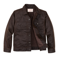 Tin Cloth Short Lined Cruiser Jacket - Dark Brown