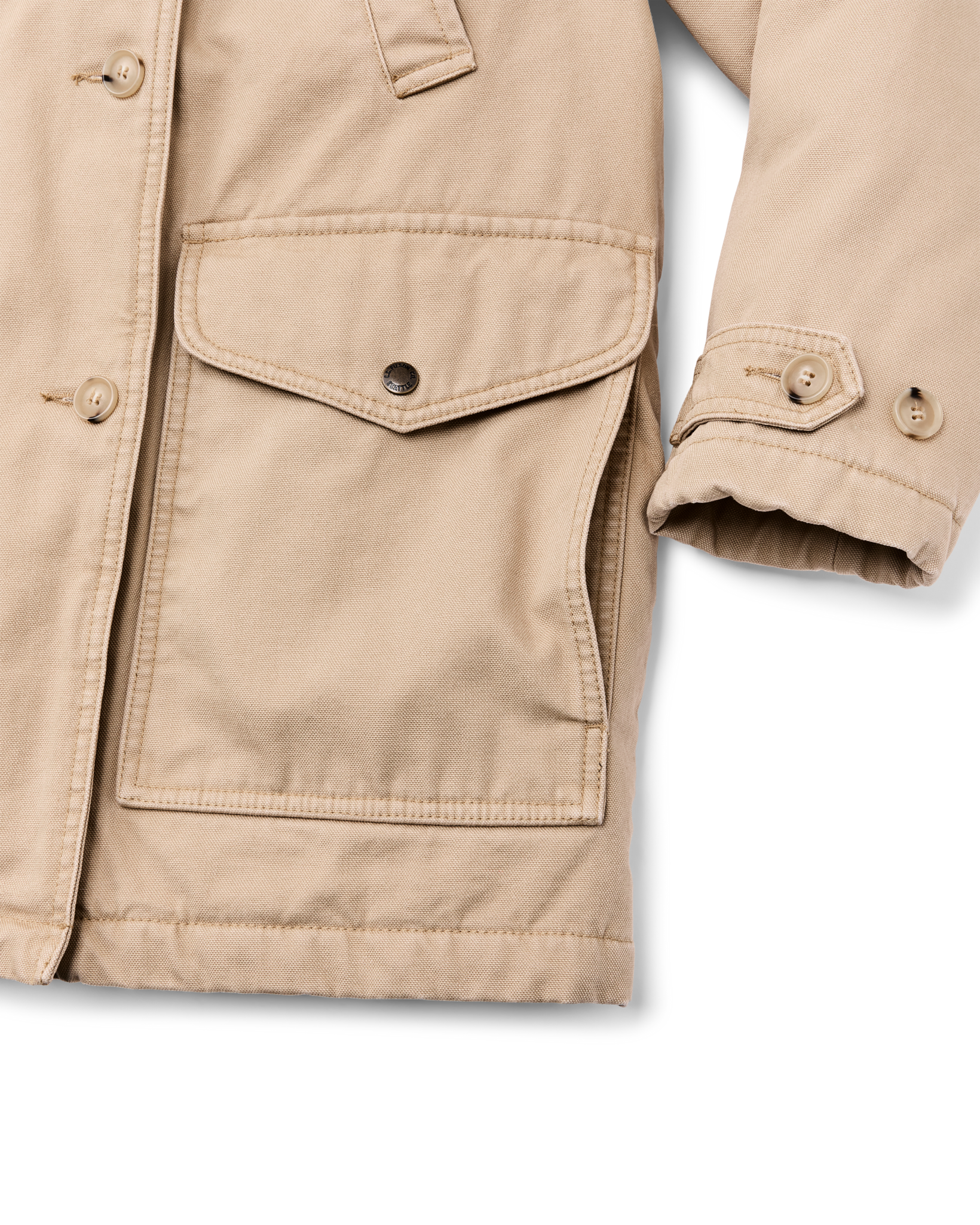 Alternate view of the Filson Women's Canvas Packer Coat - Natural