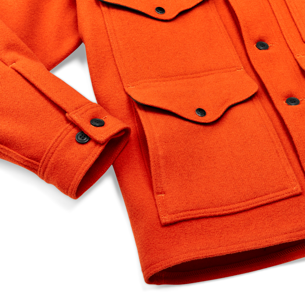 Alternate view of the Filson Mackinaw Wool Cruiser Jacket - Flame