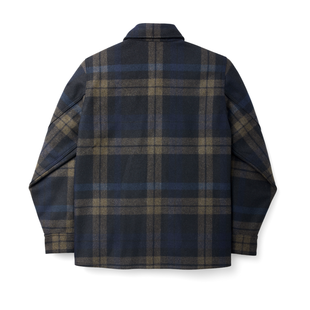 Alternate view of the Filson Mackinaw Wool Jac-shirt - Black / Olive / Navy
