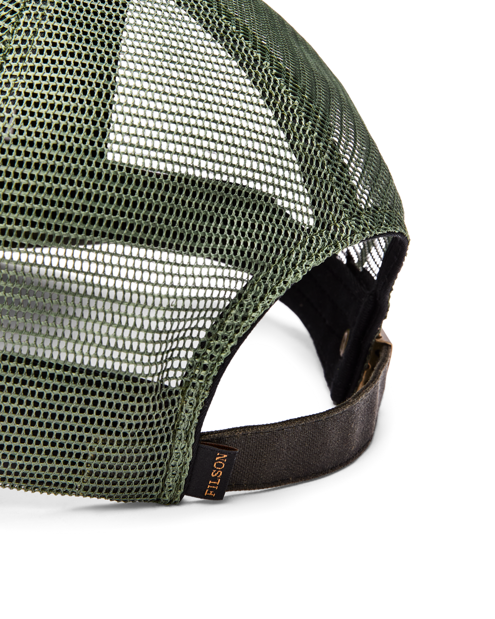 Alternate view of the Filson Logger Mesh Cap - Otter Green /  Hunt Fish