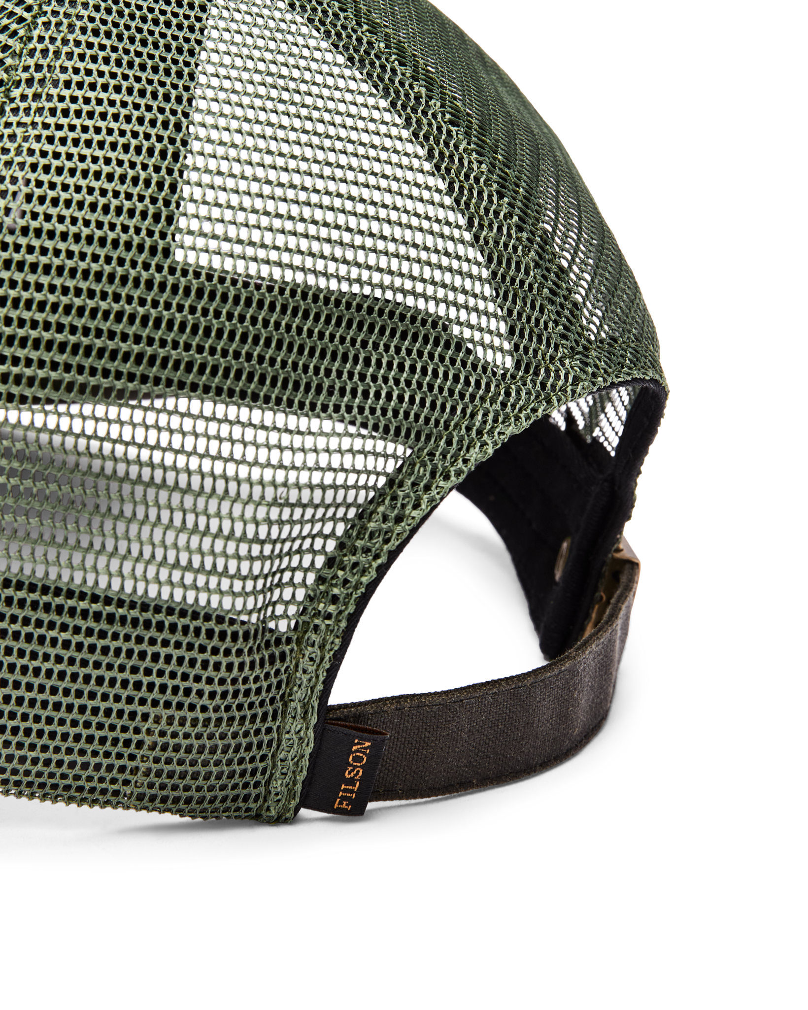Alternate view of the Filson Logger Mesh Cap - Otter Green /  Hunt Fish