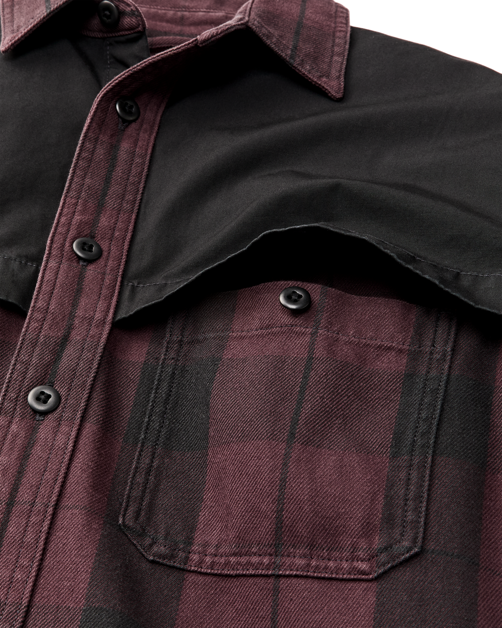Alternate view of the Filson Forester Flannel Shirt - Dark Port Plaid
