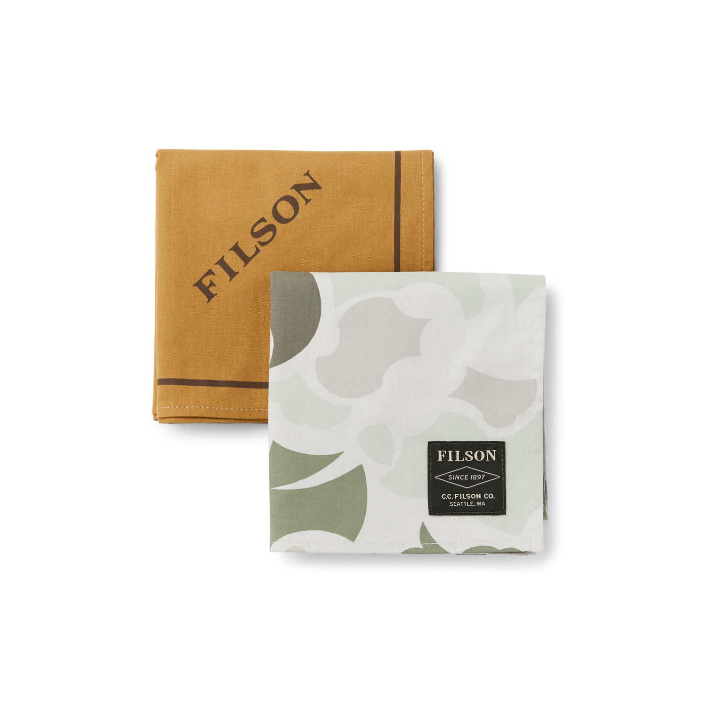 Alternate view of the Filson Sportsman Bandana 2-pack - Sage Shrub Camo / Khaki
