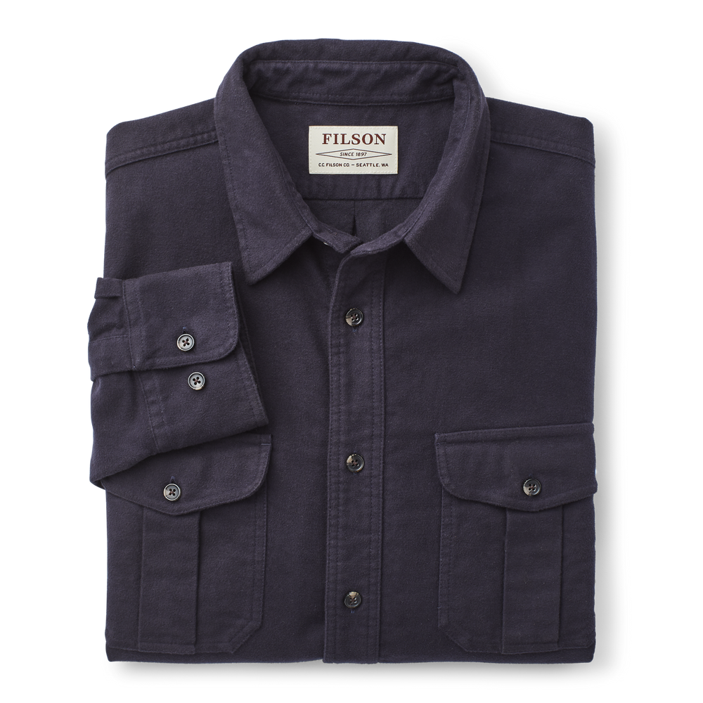 Alternate view of the Filson Moleskin Seattle Shirt - Navy