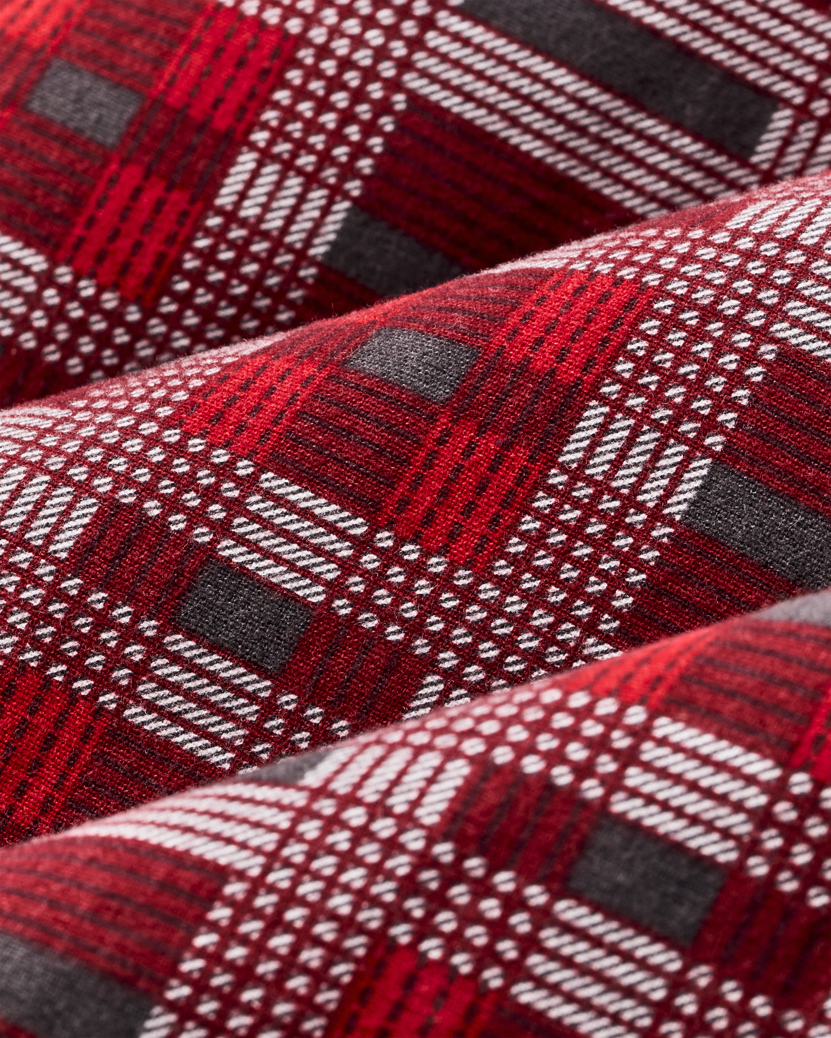 Alternate view of the Filson Field Flannel Shirt - Burgundy / Red Plaid
