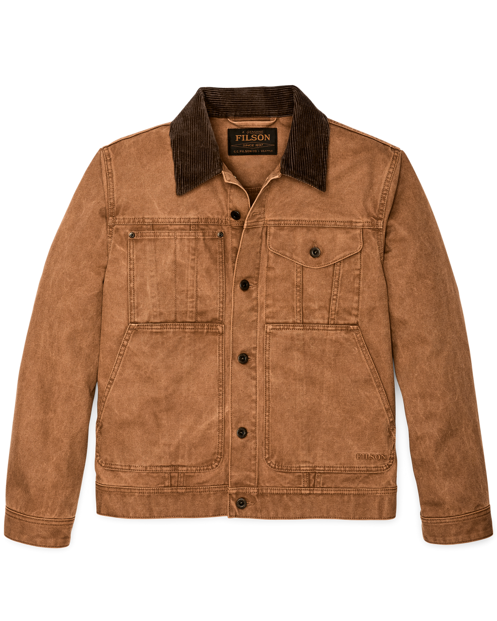 Rustic Canvas Short Cruiser Jacket - Whiskey | Filson