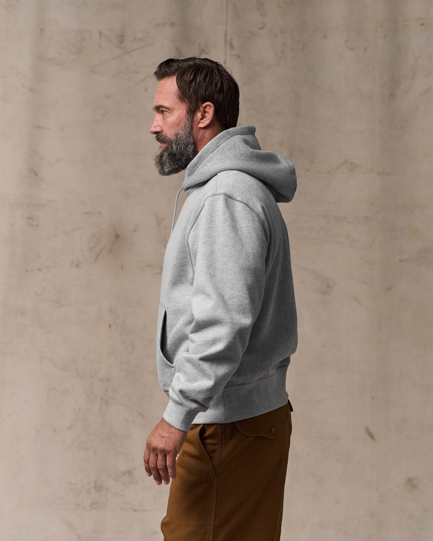 14-oz. Heritage Fleece Hoodie - Gray Heather | Filson