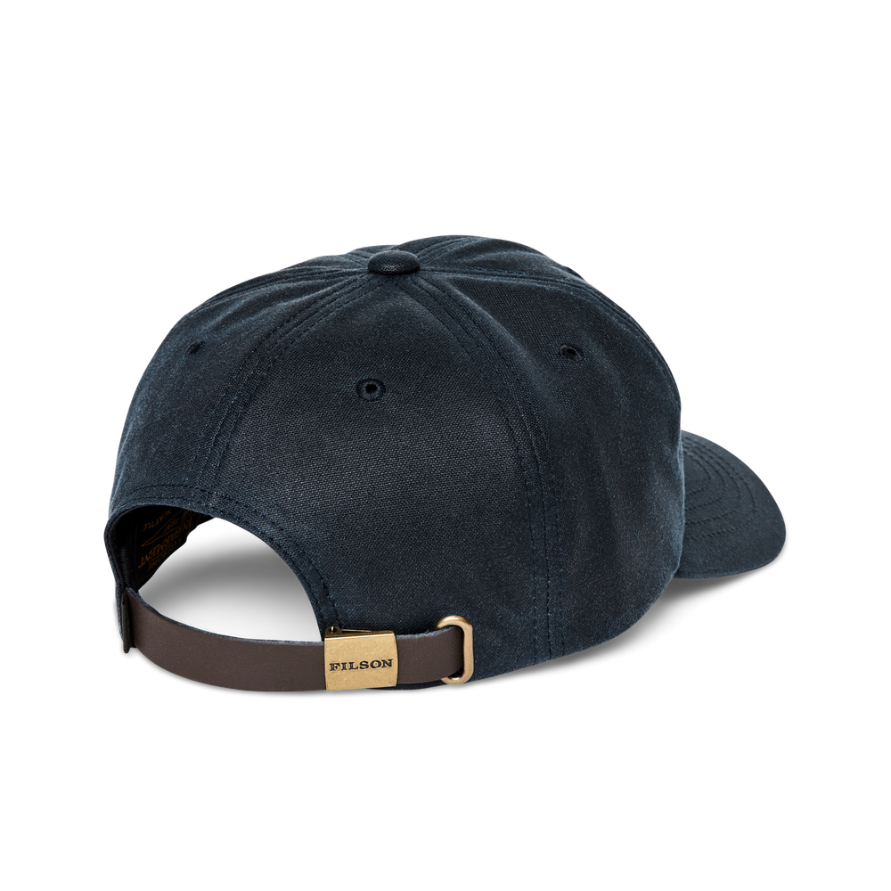 Alternate view of the Filson Oil Tin Low-profile Logger Cap - Service Blue
