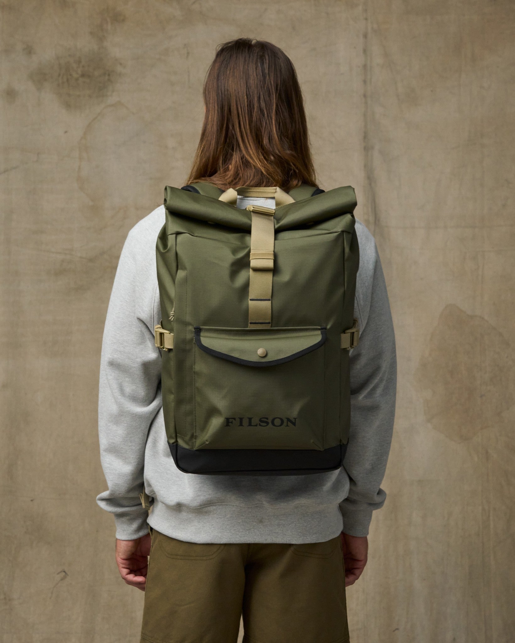 FILSON オリーブ バックパック All-weather Backpack - Olive / Black / Covert | Filson