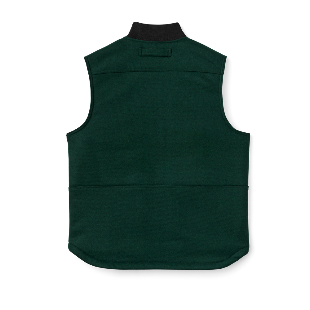Alternate view of the Filson Lined Mackinaw Wool Work Vest - Dark Spruce