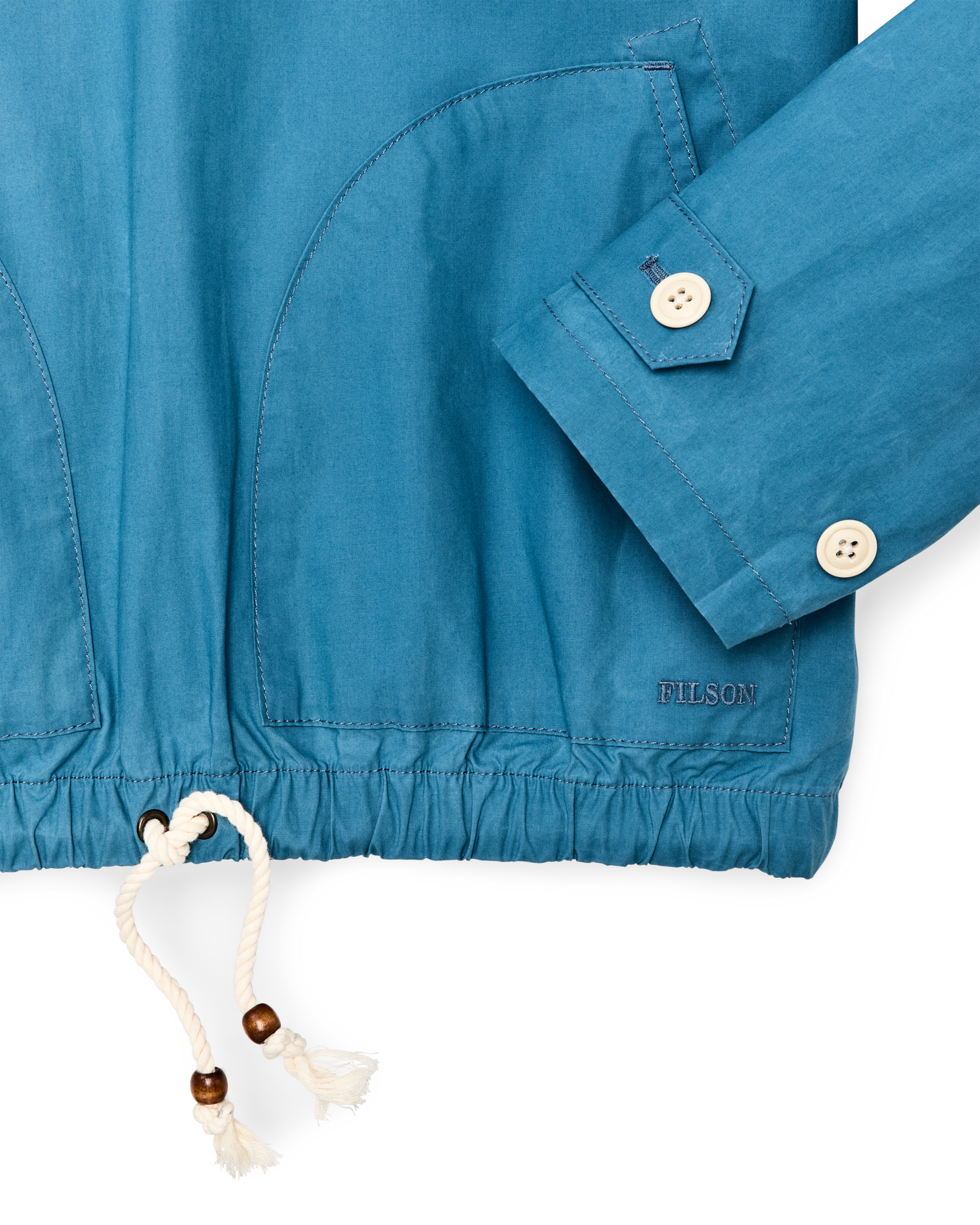Women's Dry Wax Hooded Popover - Marine Blue