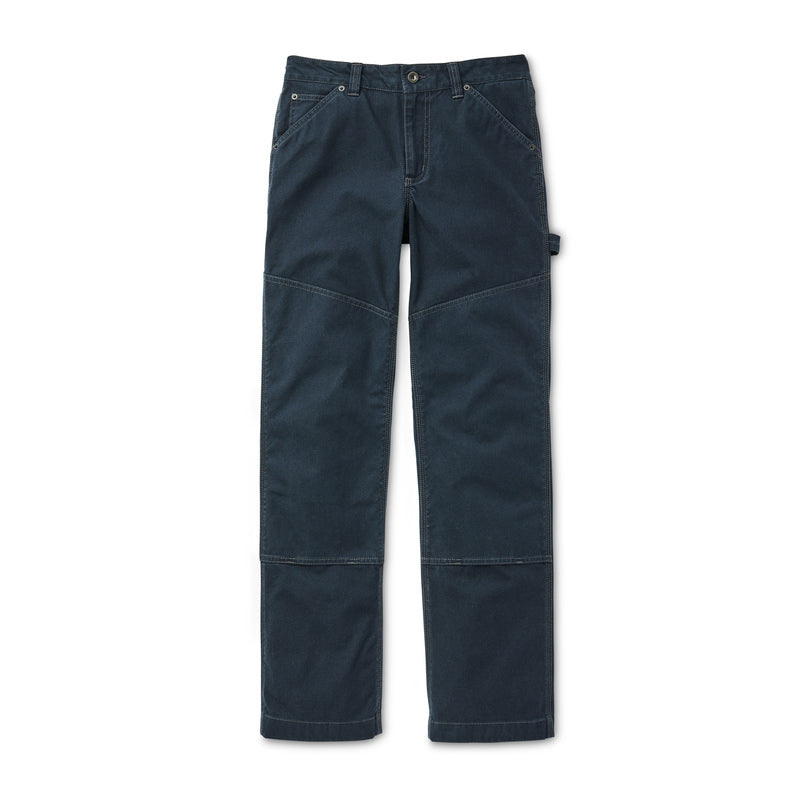 Wmn's Canvas Straight-Leg Pants - Dark Navy