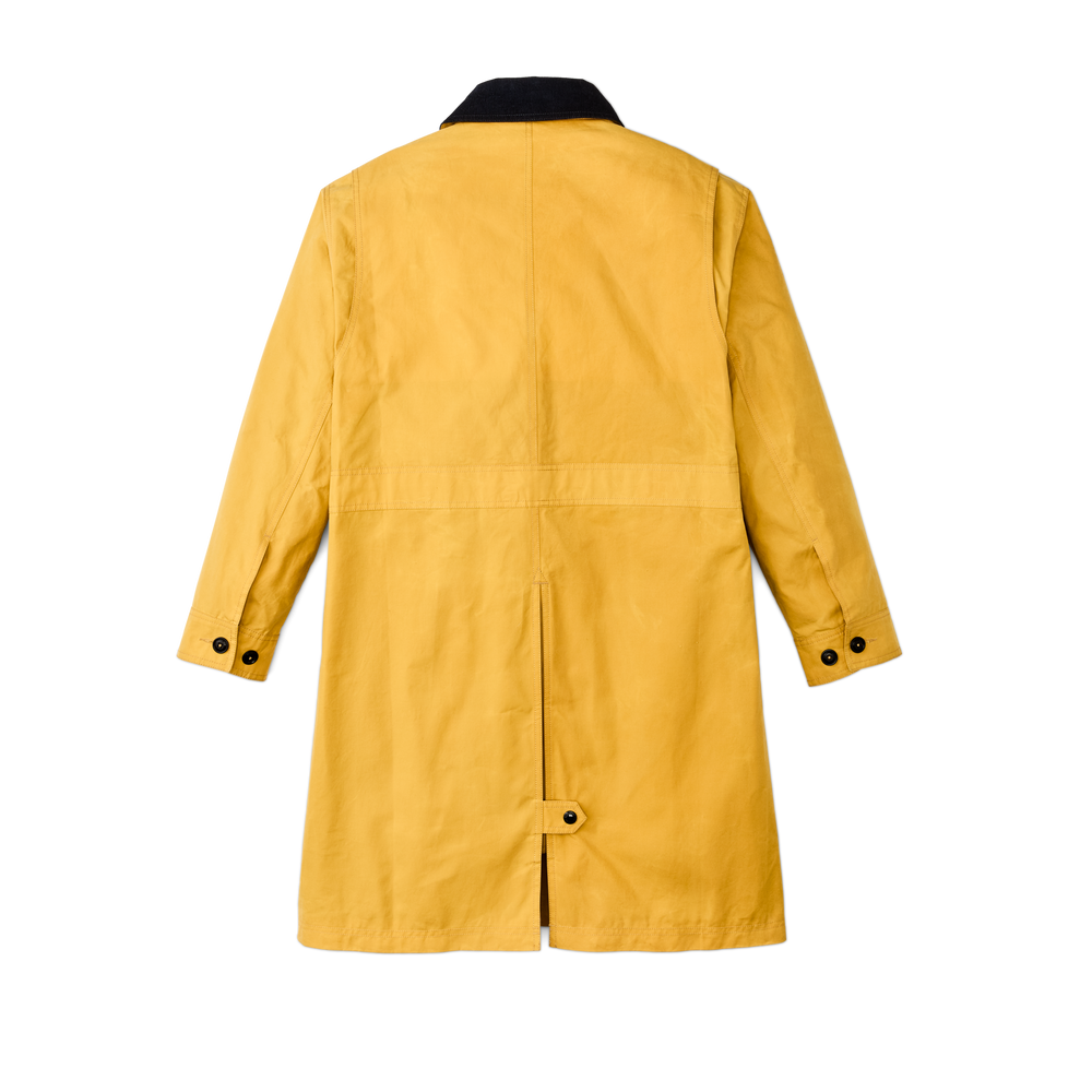 Alternate view of the Filson Women's Dry Waxed Long Cruiser - Yellow