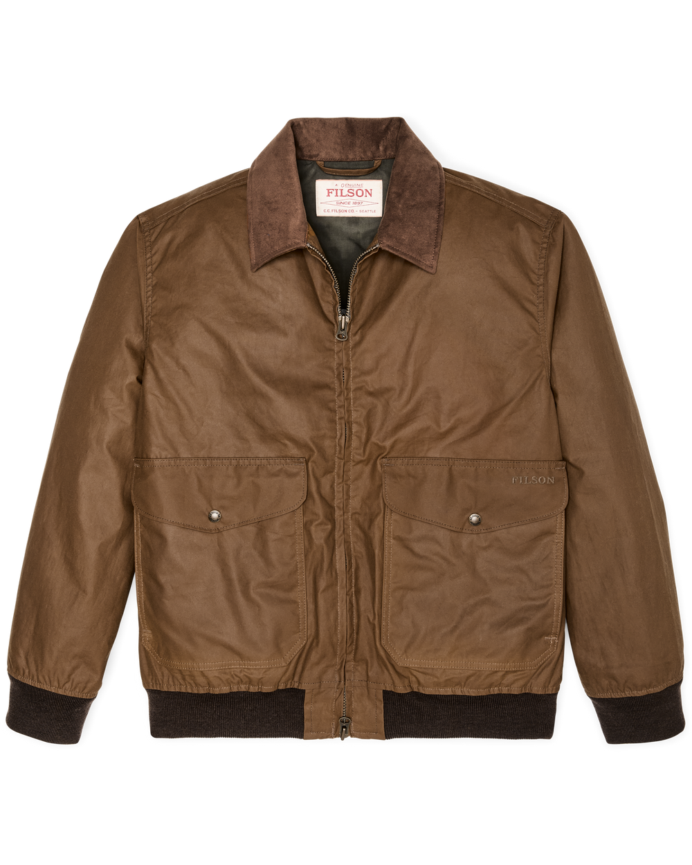 Cover Cloth Bomber Jacket - Dark Tan