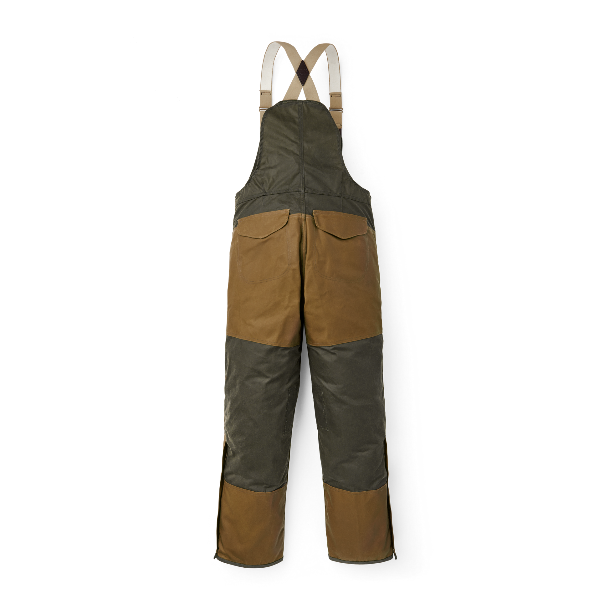 Tin Cloth Double Hunting Bibs with Zipper | Filson