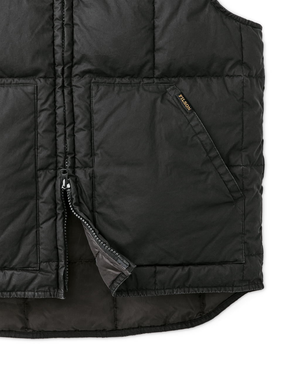 Heritage Cotton Down Vest - Black