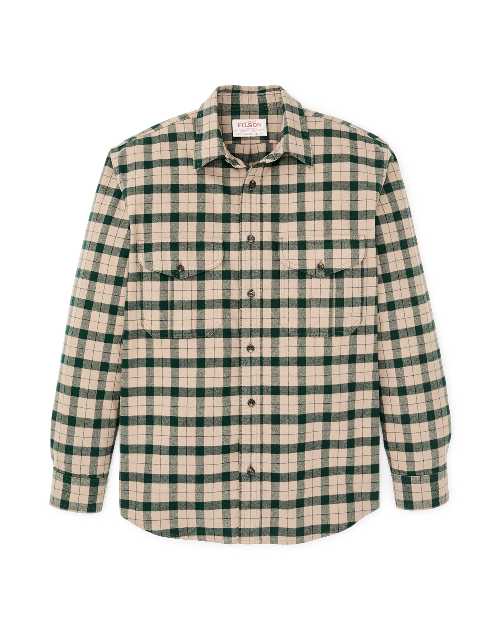 Alaskan Guide Shirt - Oatmeal / Pine Plaid