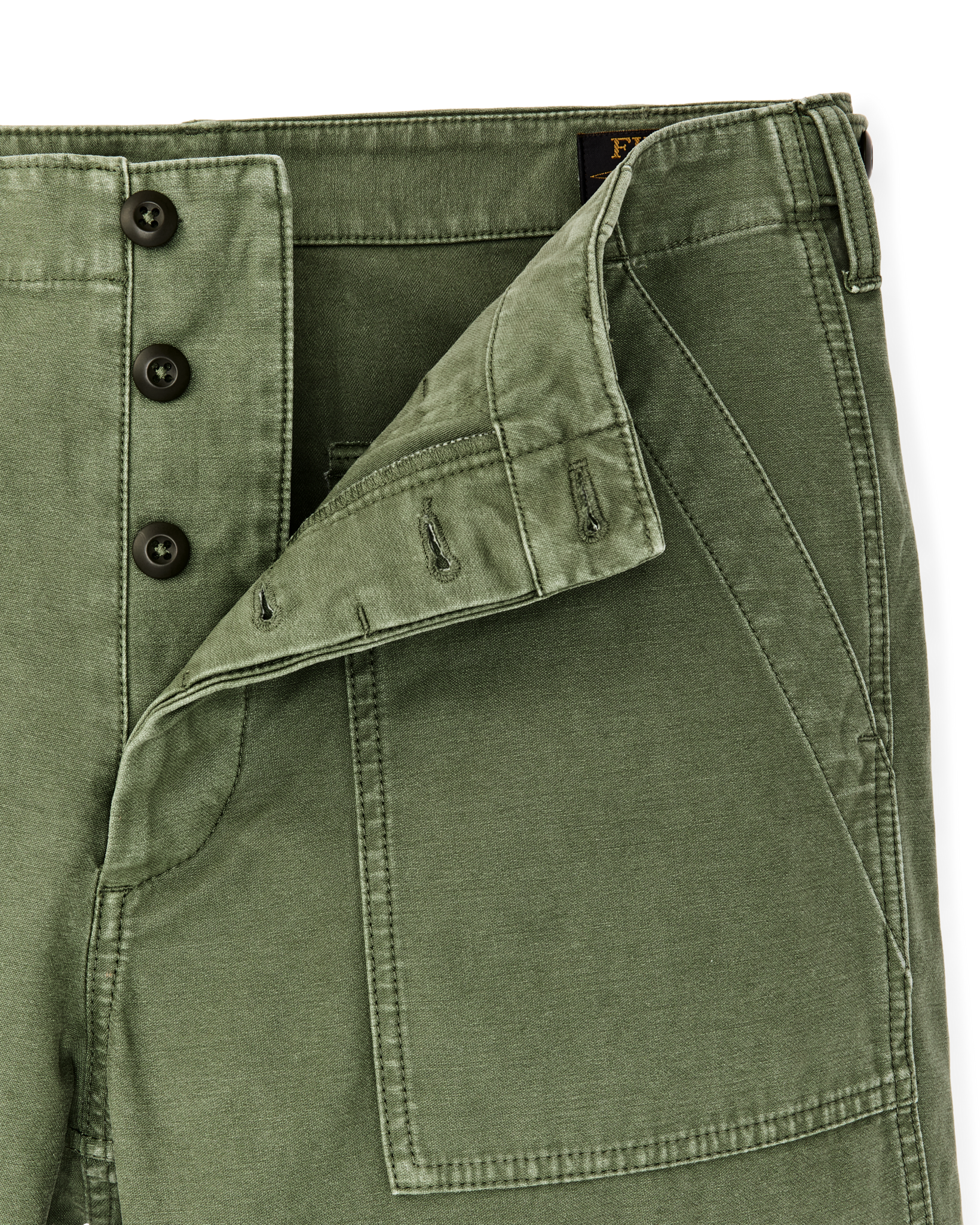 Field Supply Shorts - Washed Fatigue Green