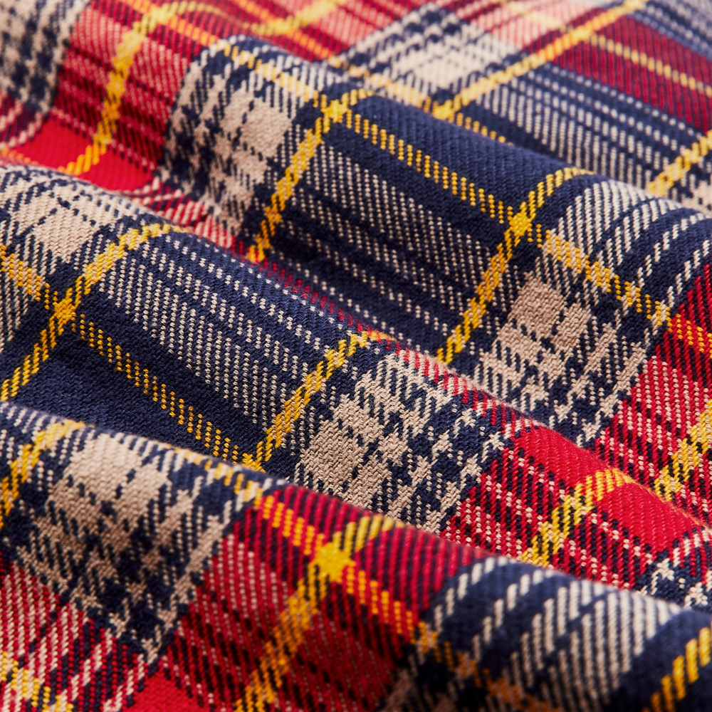 Alternate view of the Filson Vintage Flannel Work Shirt - Flag Blue / Walnut Plaid