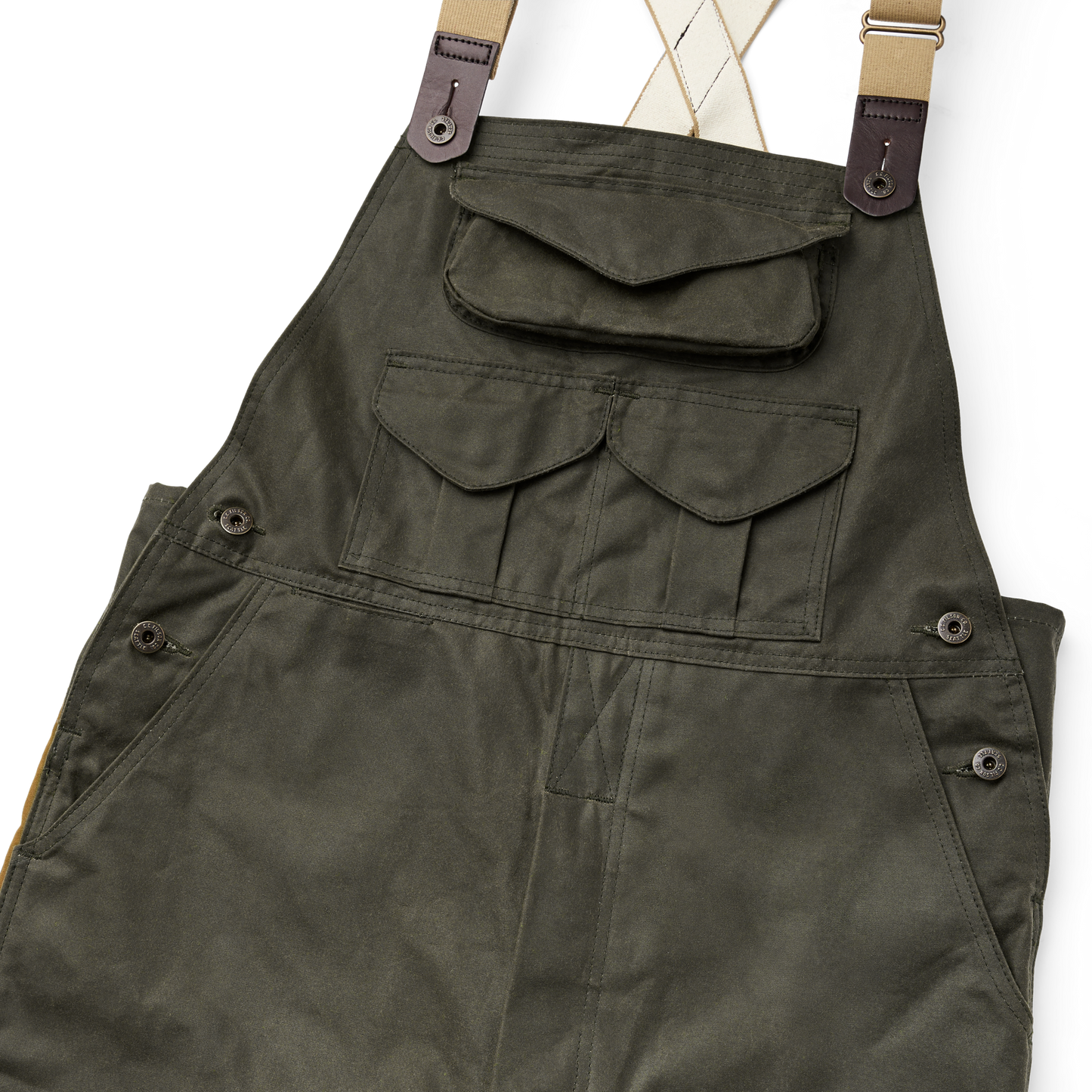 USA製　FILSON Double Tin Bibs オーバーオール Tin Cloth Double Hunting Bibs with Zipper | Filson