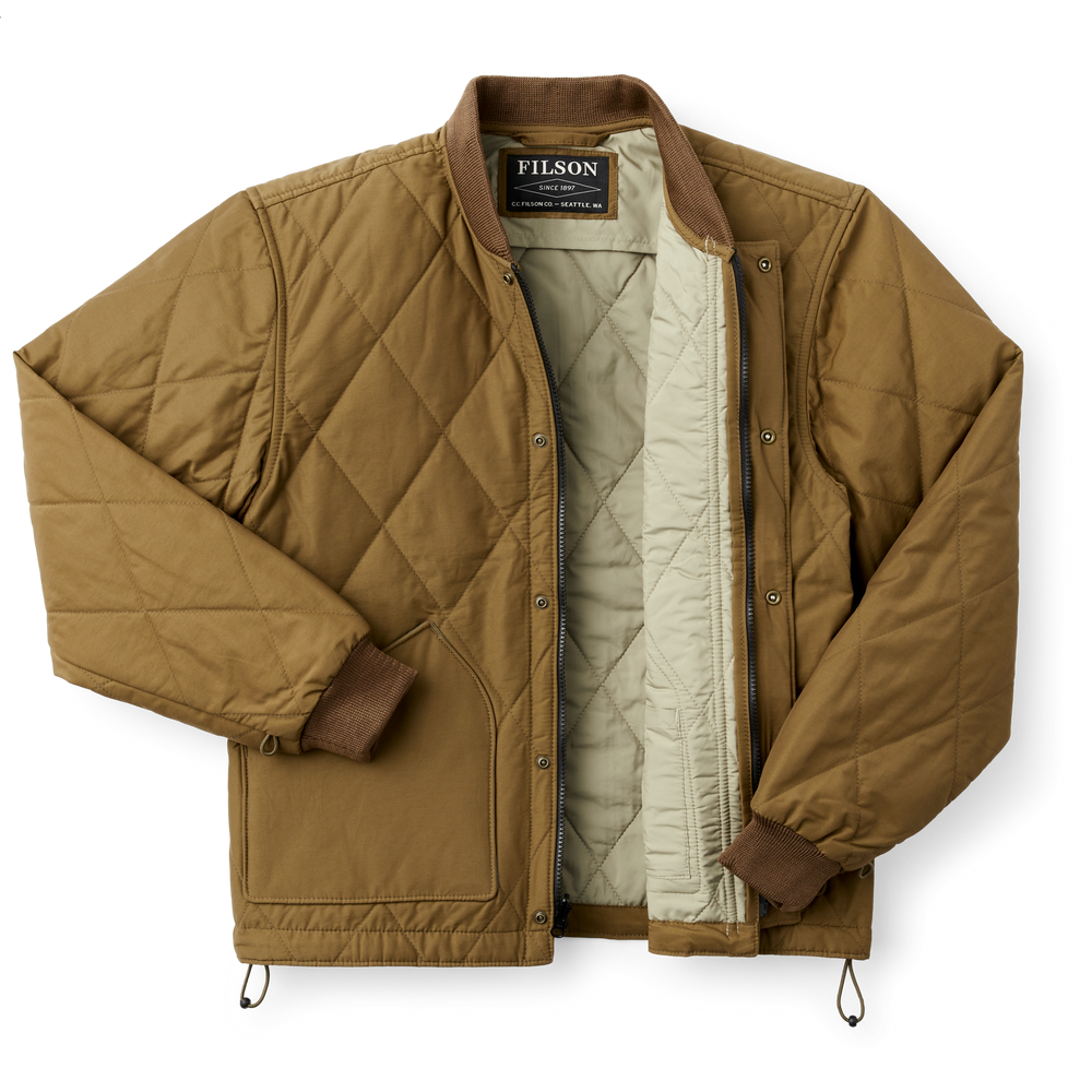 Alternate view of the Filson Quilted Pack Jacket - Sportsman Tan