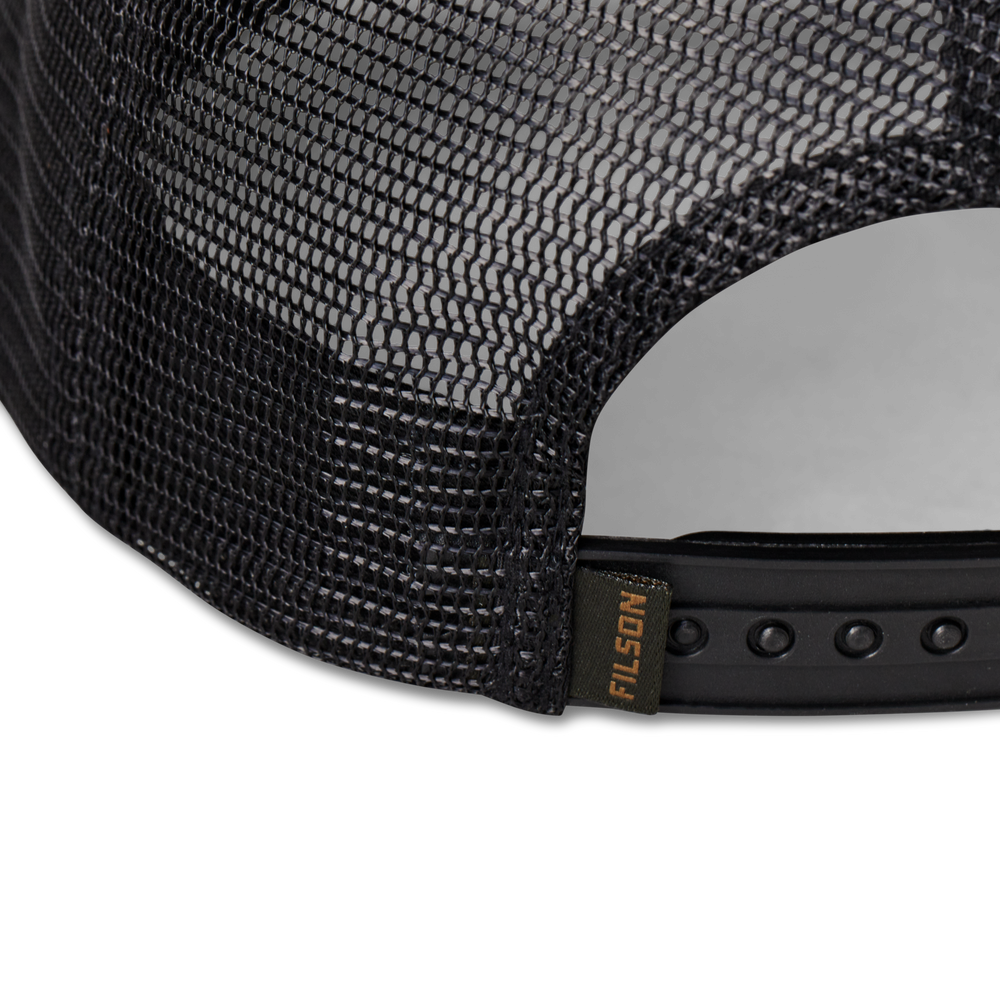 Alternate view of the Filson Mesh Snap-back Logger Cap - Navy