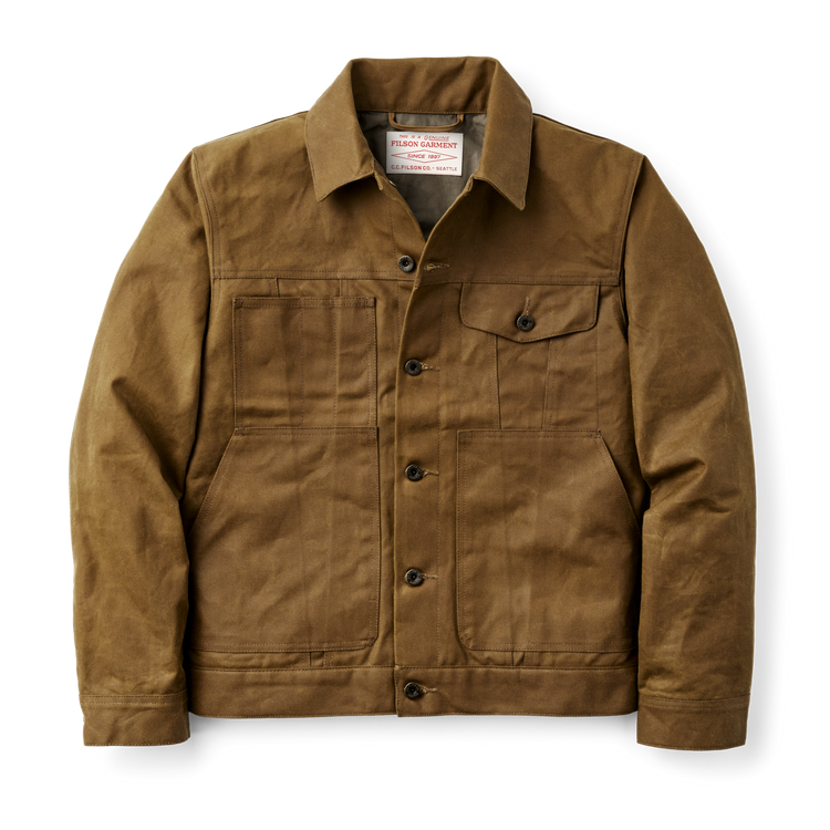 Lined Tin Cloth Field Jacket - Dark Tan | Filson Lined Tin Cloth Field Jacket - Dark Tan | Filson