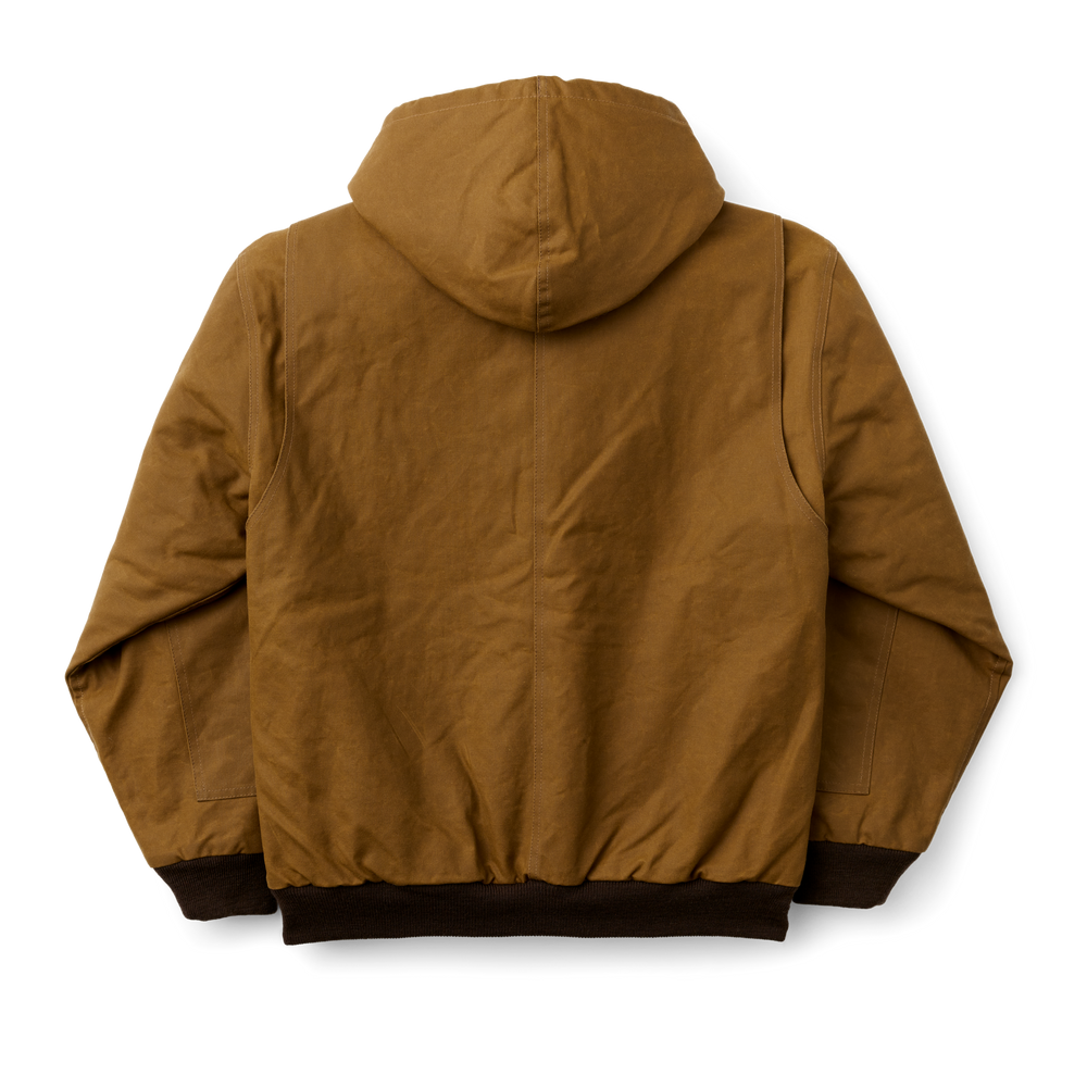 Alternate view of the Filson Tin Cloth Foul Weather Hoodie - Dark Tan