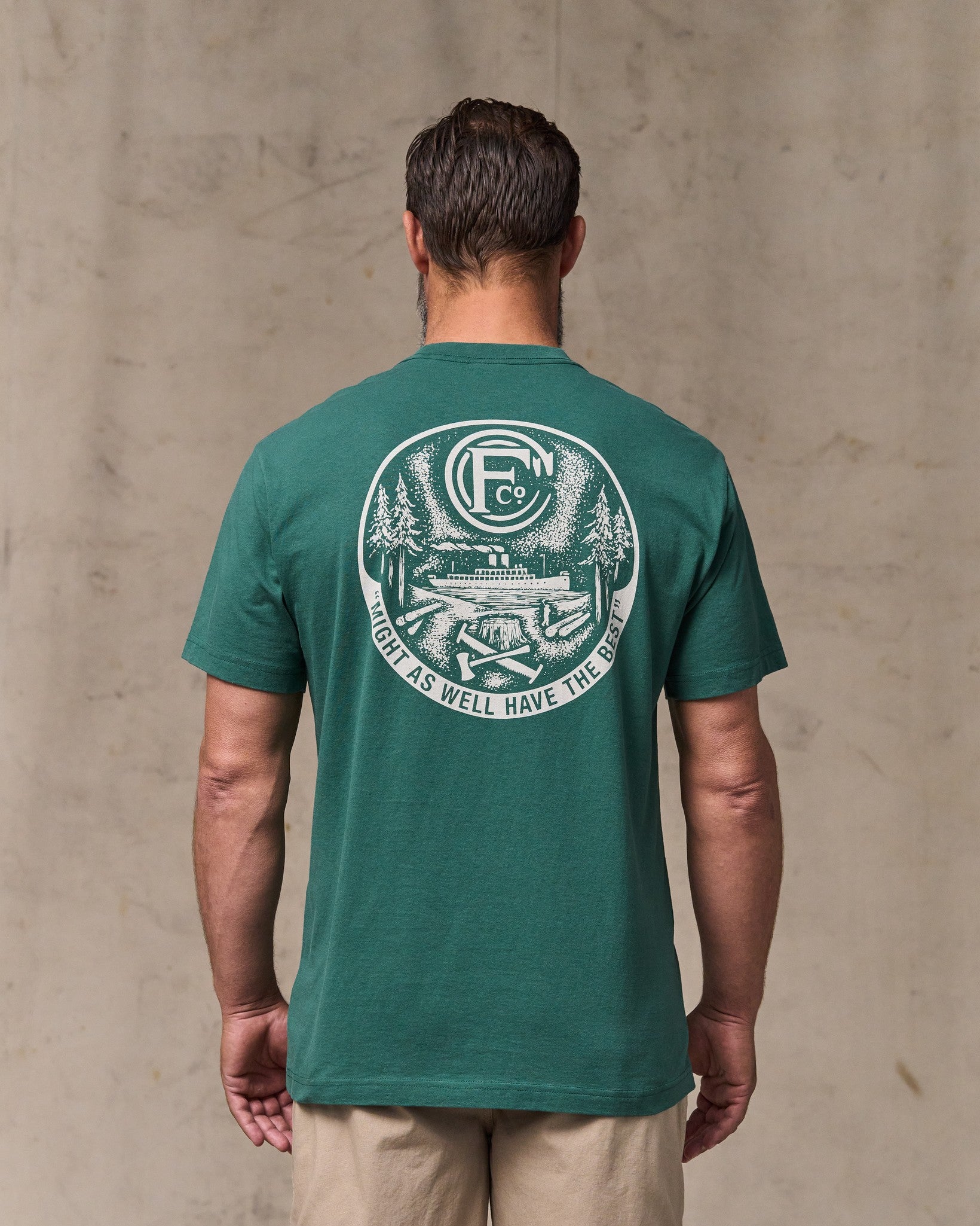 Forestry Graphic T-Shirt - Mallard Green | Filson